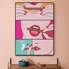 Трава сексуальная леди холст плакат и принты современный стиль скандинавский настенный художественный Рисунок роспись для гостиной спальни Декор Куадрос