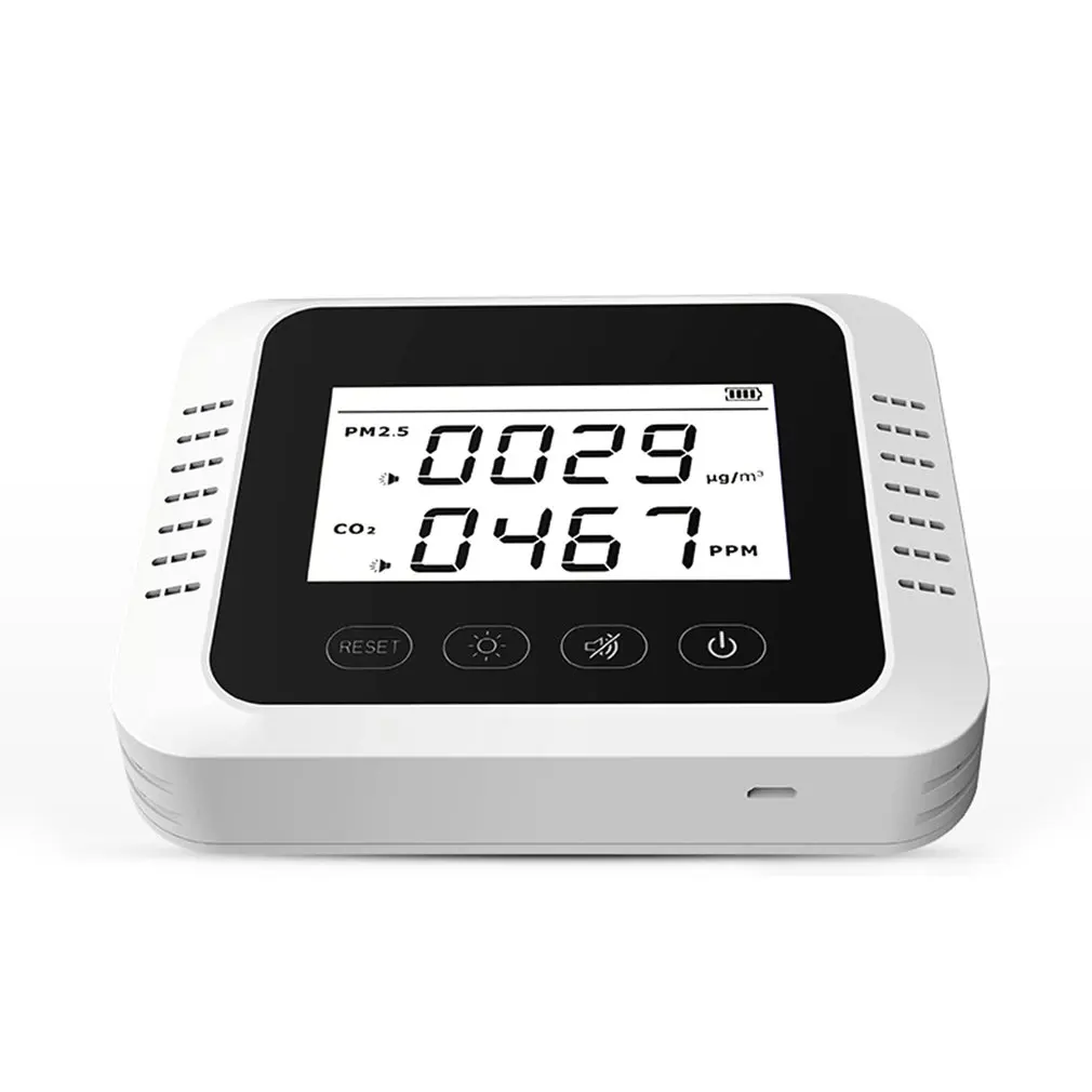 

Wall-mounted Home Air Quality Detector CO2 Detector Meter Monitor Home Car Carbon Dioxide/TVOC For Household