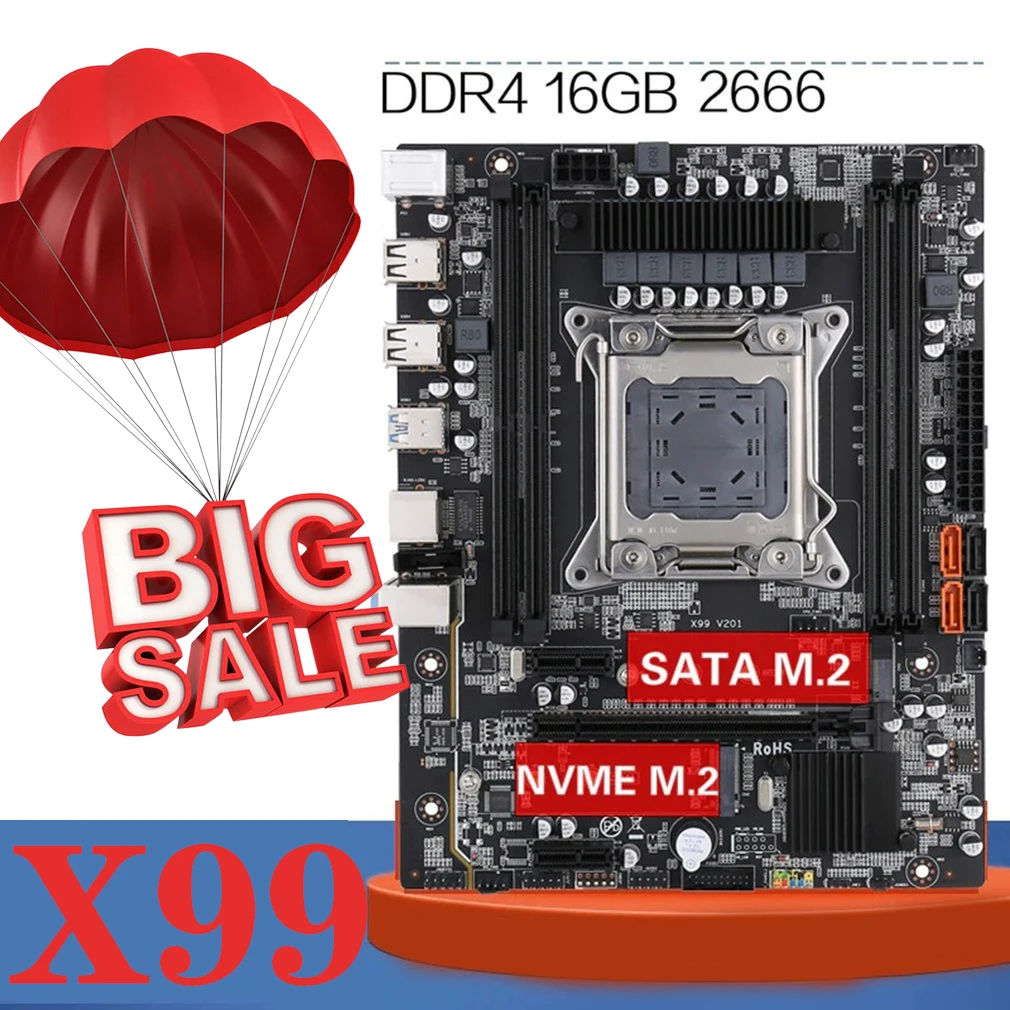Online X99 Desktop Motherboard Unterstützung DDR4 Speicher Gaming Computer Motherboard Für Intel CPU