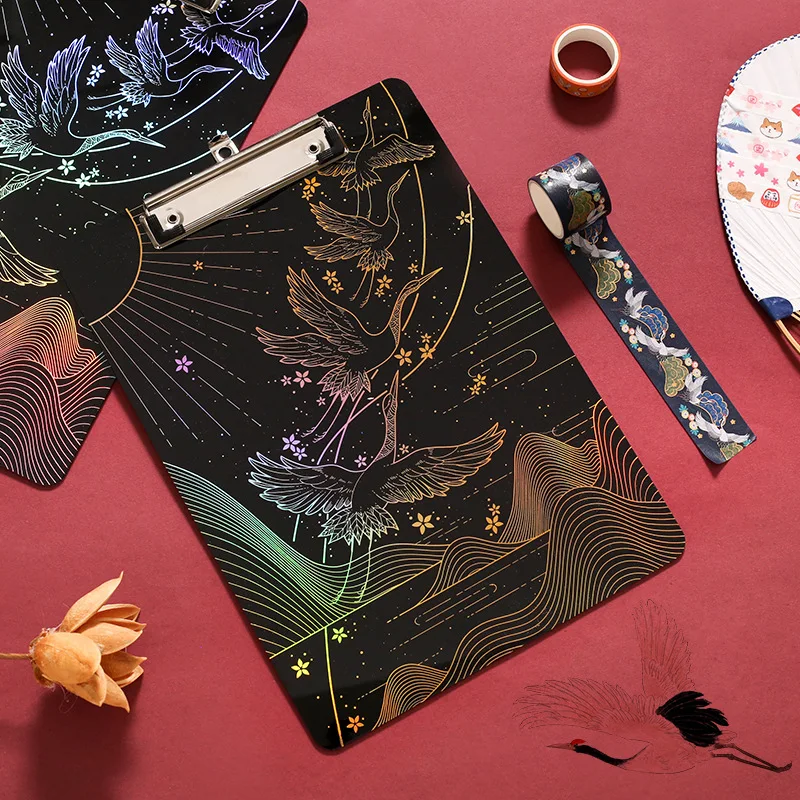 Оригинальная подставка Laserwriting Бронзирующая Бумага серии Wild Crane для осмотра папка