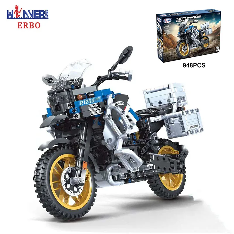ERBO 611 948 шт. 1:6 Конструкторы для альпинизма мотоцикл техника модель игрушек