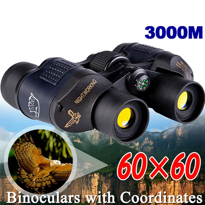 

Mini Telescope Optics for Hunting Sports Durable HD Powerful Binoculars Long Range Folding Outdoor Camping Travel Binoculars