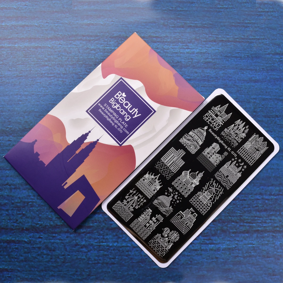 BeautyBigBang штамповочная пластина для дизайна ногтей Прямоугольная форма