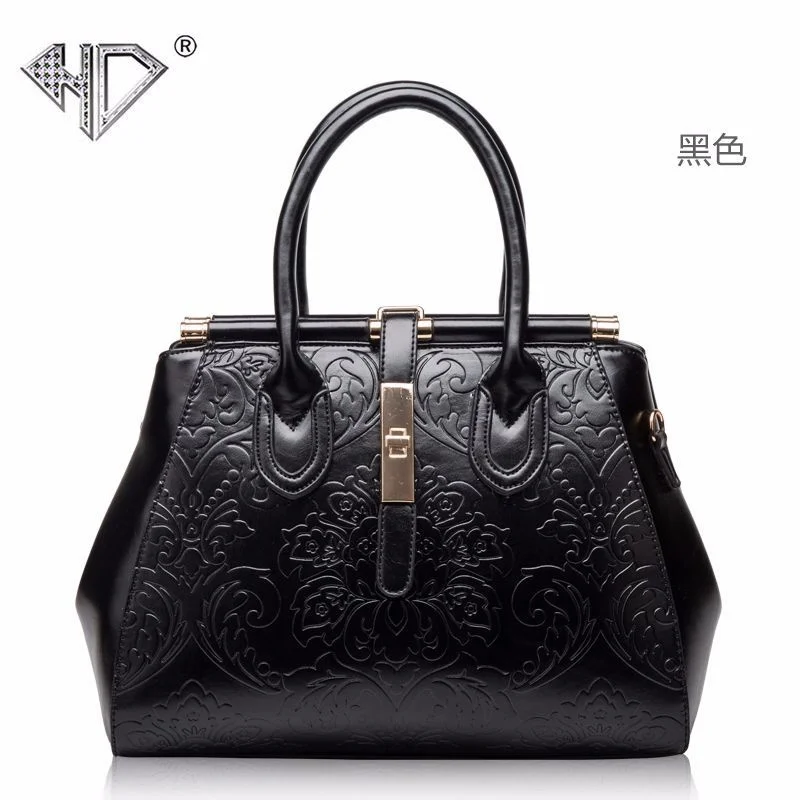 

2021 spring and summer new leather fashion cowhide women's bag elegant Guofeng Handbag Shoulder Bag