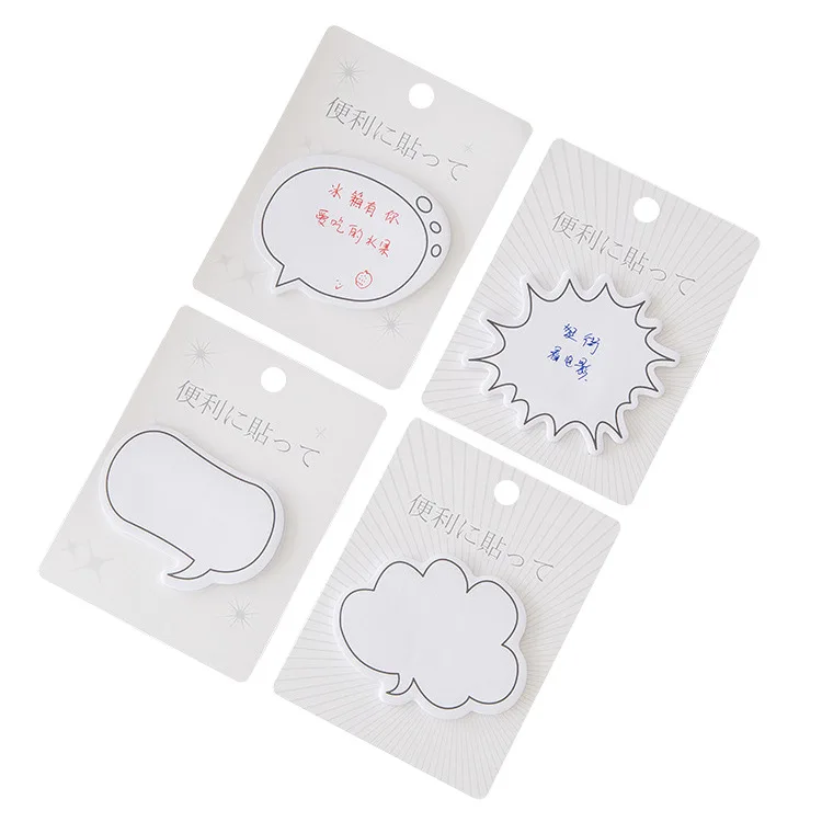 

30Sheets/pack Creative Simple Sticky Notes Message Leave Memo pad Office/School Stationery