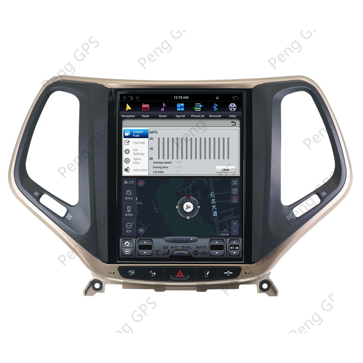 Вертикальная Автомагнитола в стиле Tesla 8 1 стерео GPS для JEEP Grand Cherokee 2014 2017 2018 2019