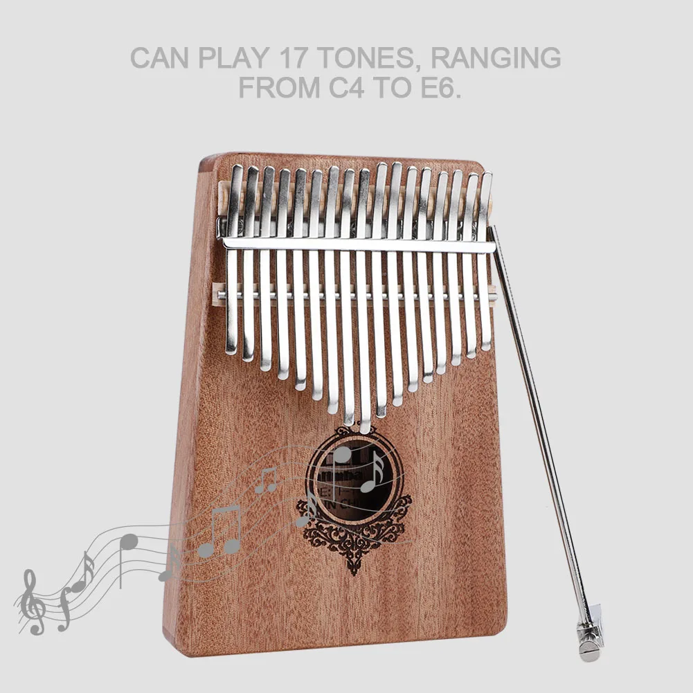

Brand New 17-Key Kalimba Portable Thumb Piano Mahogany Wooden Body Musical Instrument Thumb Piano(Green/Blue/Burlywood)