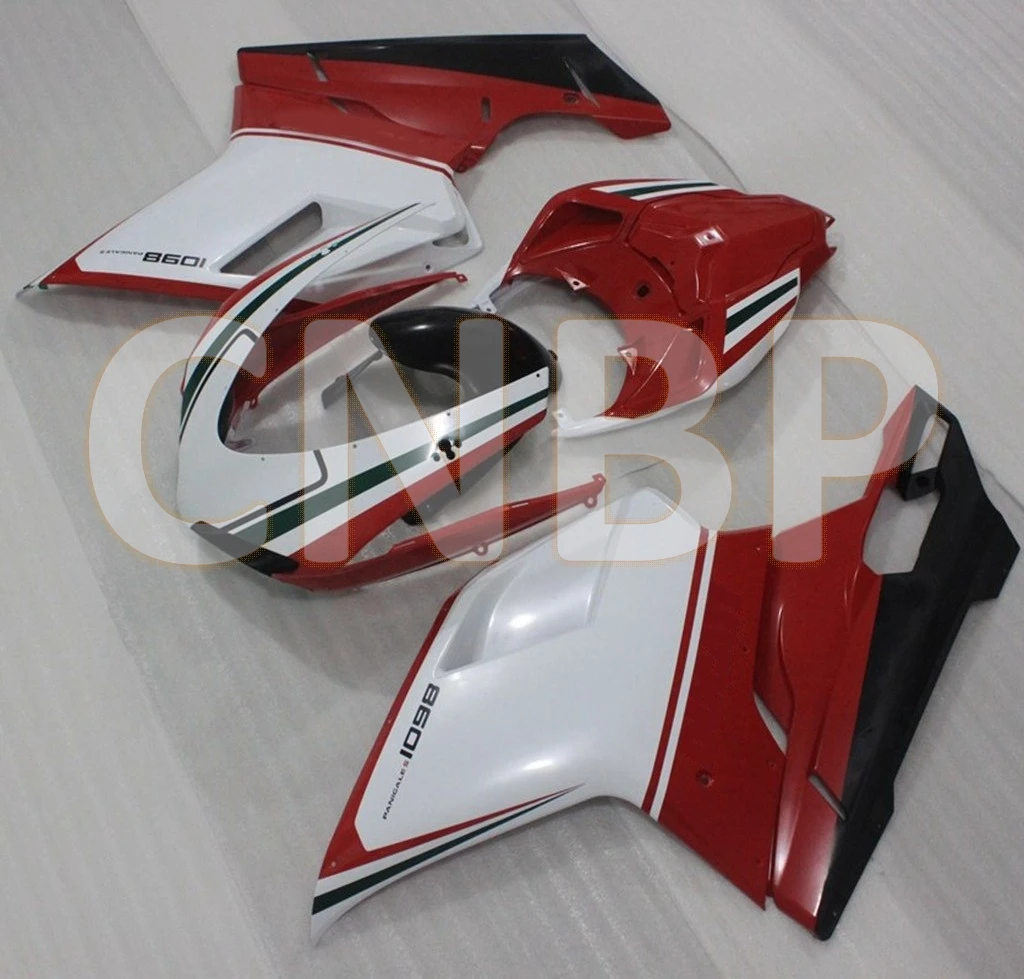 848 2007 - 2011 наборы корпуса для DUCATI 1098 2009 белый красный черный обтекатель мотоцикла