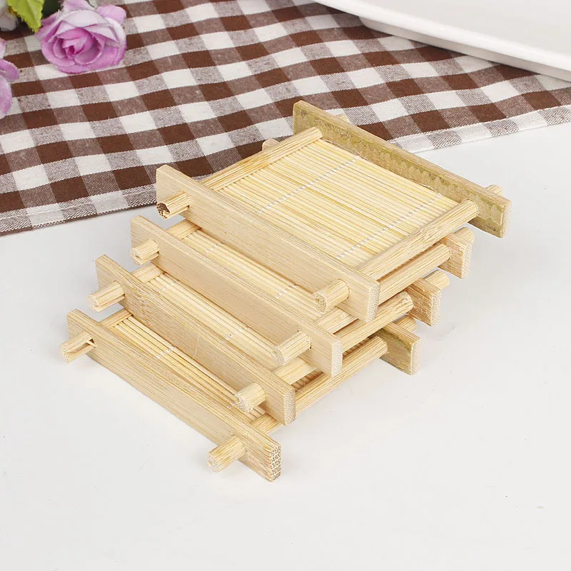 

Natural Bamboo Wood Bathroom Shower Soap Dishes Tray Holder Dish Storage Holder Plate Portable Bathroom Soap Dish Storage Box