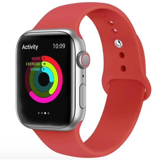 Ремешок для Apple Watch 5 4 3 2 1 42 мм 38 мм 24 цвета мягкий резиновый ремешок силиконовые спортивные полосы для Iwatch 5 4 3 40 мм 44 мм - Цвет ремешка: 23