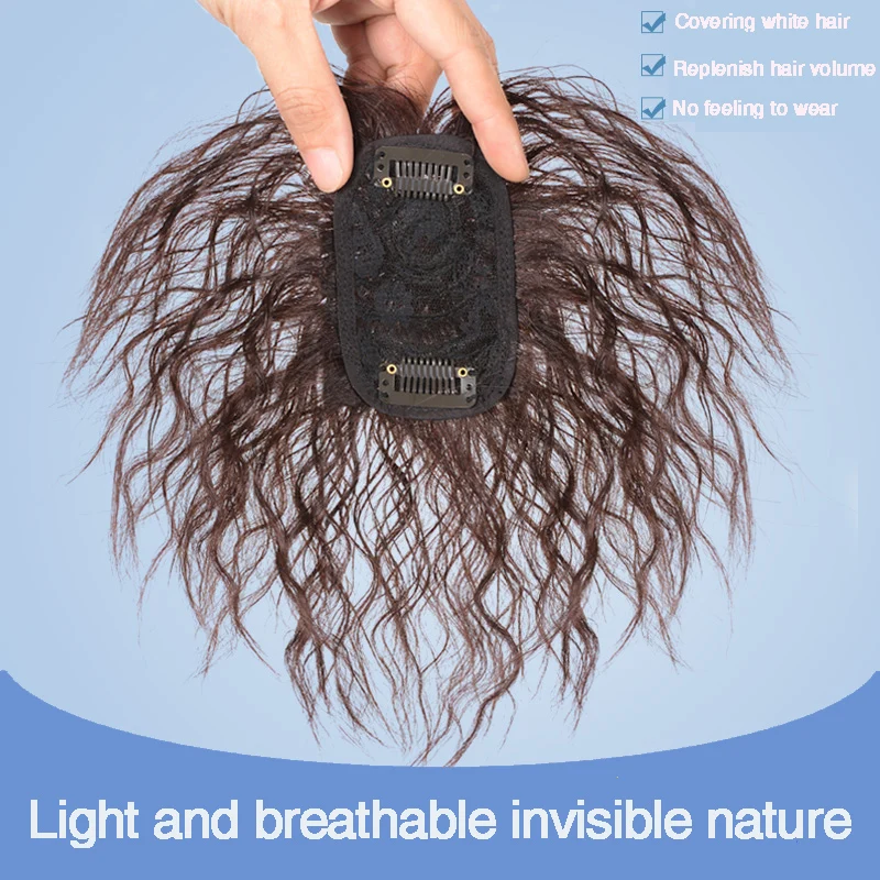 Волнистые кудрявые накладные зажимы для волос синтетические кукурузная борода