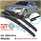 Автомобильный стеклоочиститель лобовое стекло Стеклоочистители Лезвия авто аксессуары для Mazda 6 Wagonхэтчбекседан 2002-2016