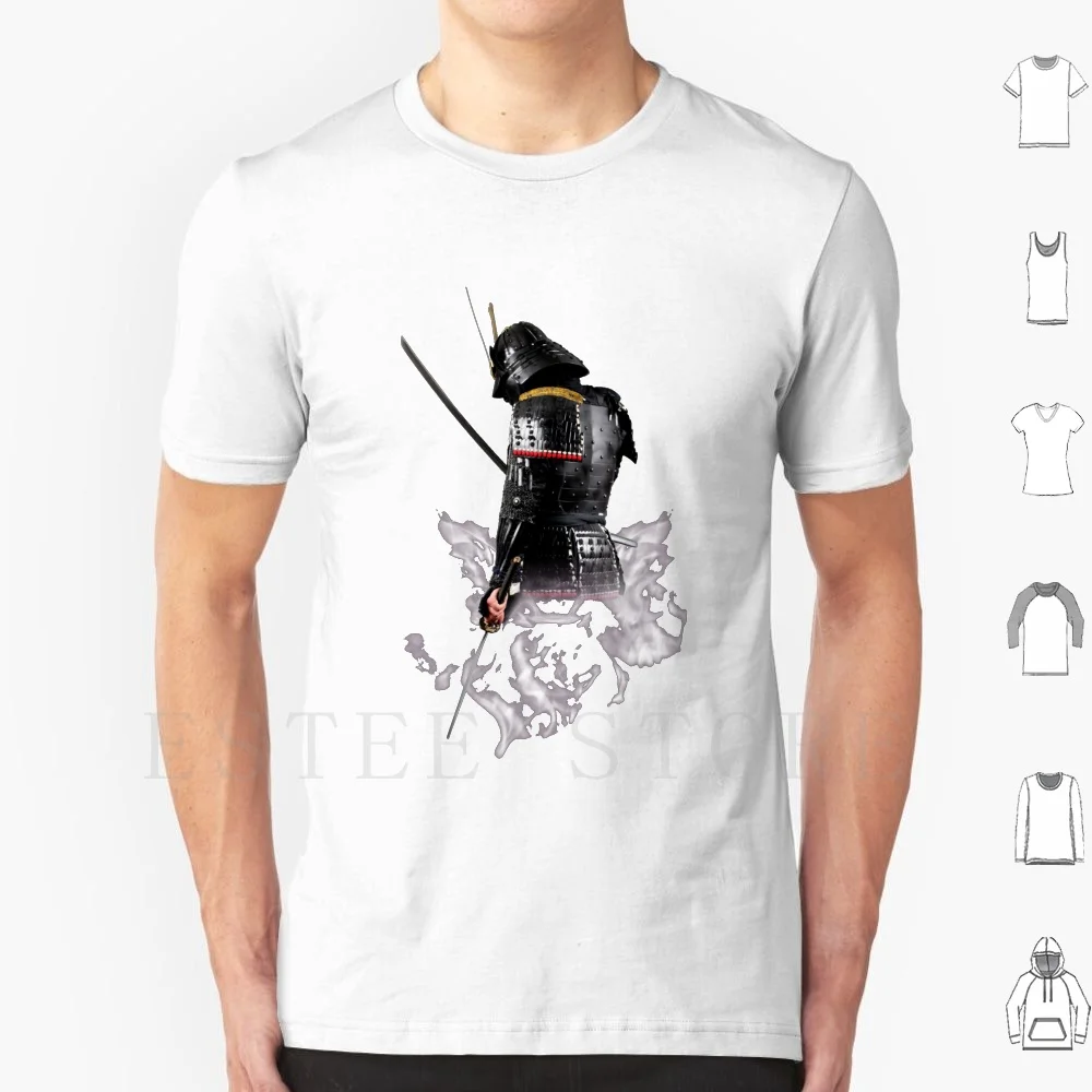Футболка мужская хлопковая с принтом сделай сам японская Honor The Last Samuray Armor мечи