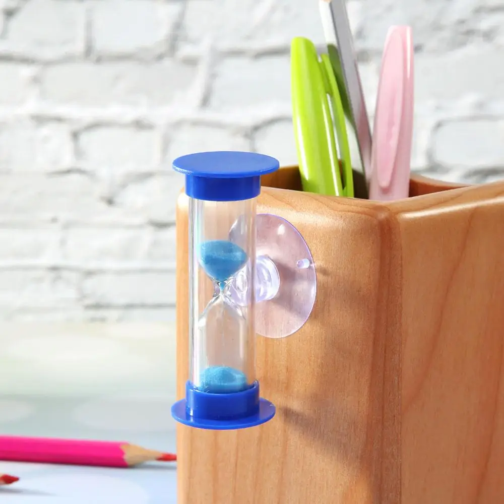 

Hourglass Sand Clock 3 Minute Shower Timer Tooth Brushing Creative Gifts Children Supplies Plastic Suction Cup Home Decor