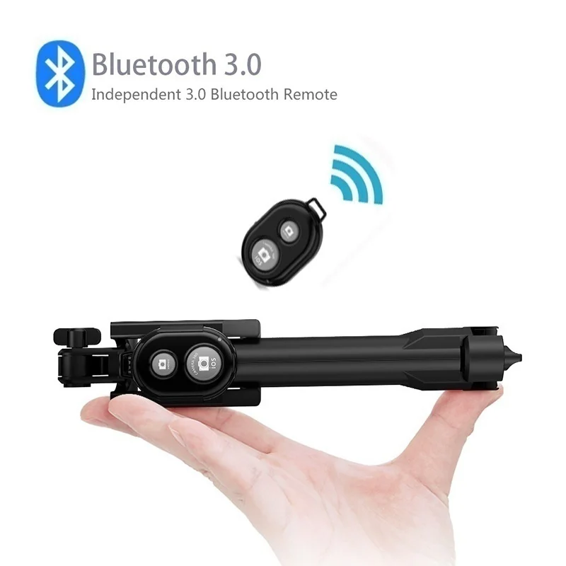 Селфи палка выдвижной ручной монопод с Bluetooth пультом дистанционного управления для IPhone samsung Xiaomi тренога для смартфонов Selfiestick