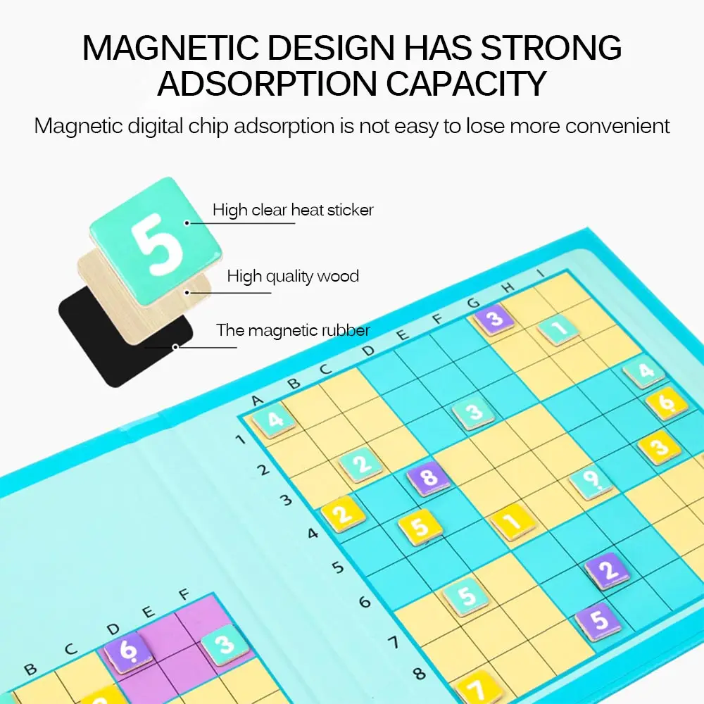 4 в 1 игра головоломка супер Магнитная деревянная книга дошкольного раннего