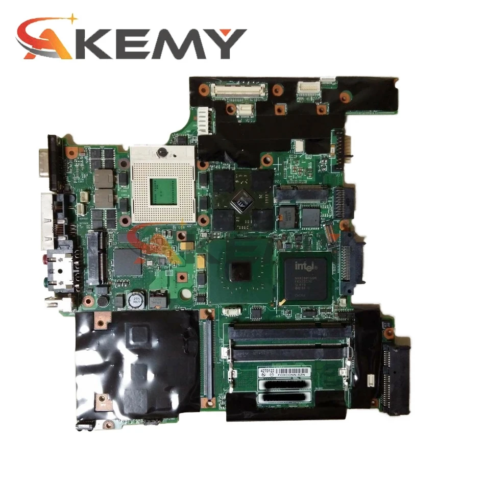 Материнская плата Akemy для ноутбука Lenovo Thinkpad T60 14 1 42T0122 945PM DDR2 графика X1400 - купить по