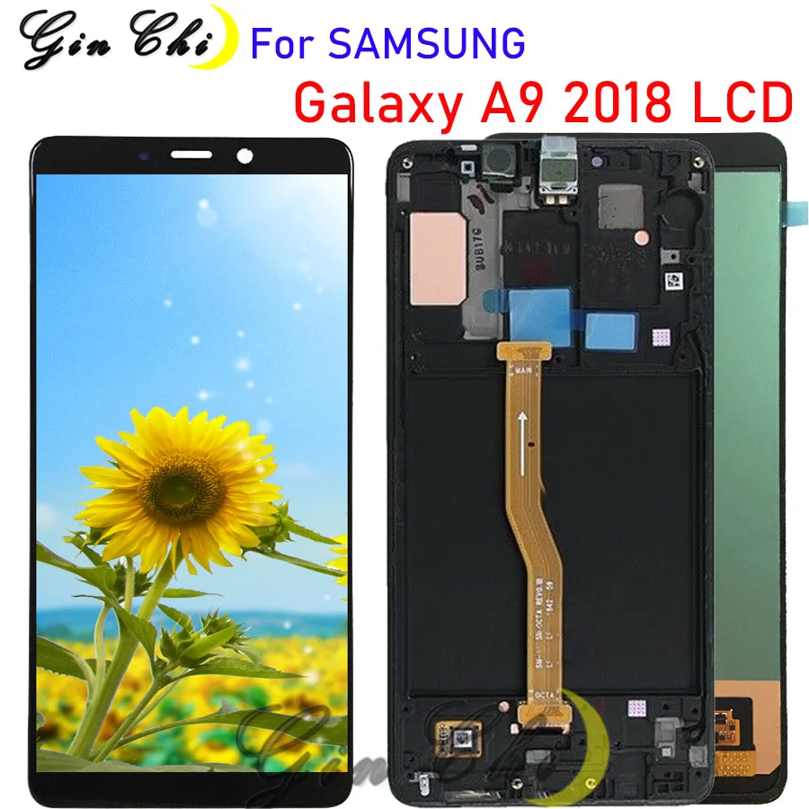 Сенсорный ЖК дисплей с рамкой для SAMSUNG Galaxy A9 2018 A920 LCD A9S Star Pro SM A920F/DS A920F LCD|Экраны