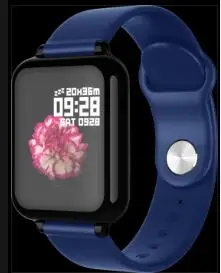 blue B Умные часы B57, мужские спортивные часы для apple Watch, женские фитнес-часы с сердечным ритмом, умный браслет, будильник, часы для ios android - Цвет: blue B