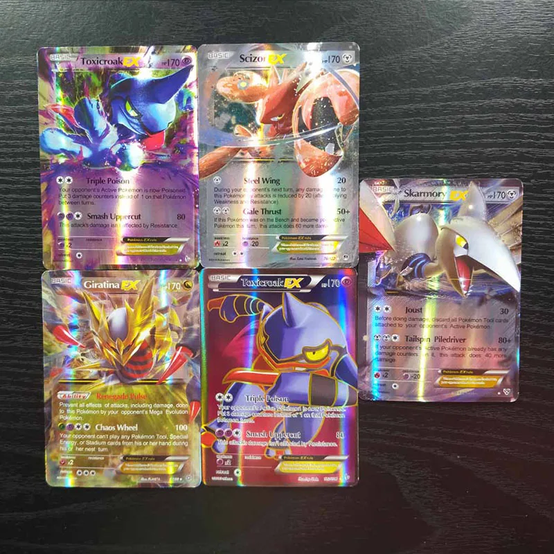 TAKARA TOMY-Juego de cartas de Pokemon para ni&ntilde;os, 60 uds., VMAX GX EX MEGA, caja de refuerzo de intercambio en ingl&eacute;s, tarjeta brillante, juguetes de batalla, regalo-2