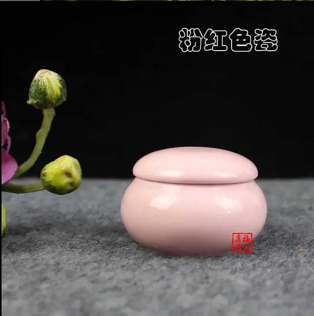 Small porcelain vase ceramic pot cream blusher foundation box incense powder tank sealed cans cosmetics skin care bottle | Дом и сад