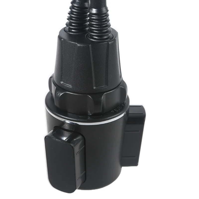 

67JA Car Cup Holder Phone Tablet Mount Dual Clamps Adjustable Bracket Car Cup Mobile Phone Tablets Stand for 4-13"