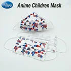 100 шт. детская мультяшная защитная маска Капитан Америка Человек-паук 3-слойная модная маска для лица детская тушь для ресниц