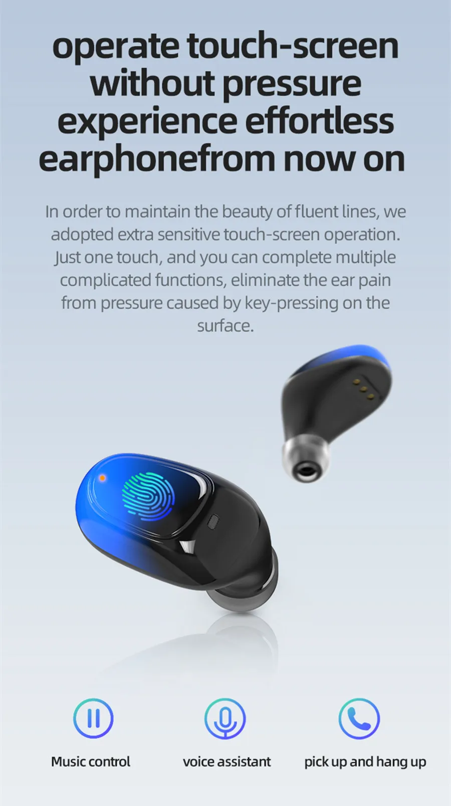 VIKEFON Bluetooth 5,0 наушники TWS IPX5 водонепроницаемые 3D стерео Беспроводные спортивные наушники с громкой связью игровая гарнитура с микрофоном 2000 мАч