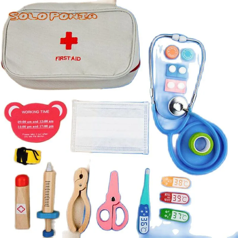 

17pcs Medical Kit Doctor Nurse Dentist Pretend Roles Play Toy Set Kids Game Gift Outdoor Simulation First Aid Medical Kit Toys