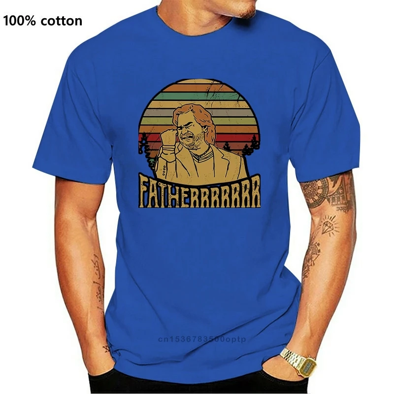

New Fatherrrrr Douglas From It Crowd Vintage T Shirt Men Cotton Black Made In Usa 012035