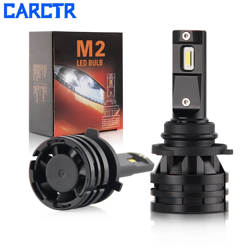 CARCTR светодиодный фары для автомобиля H7 H1 9005 9006 H11 9012 H4 H13 1860 12V 28W Супер яркая Модифицированная Высокая ближнего света фар M2