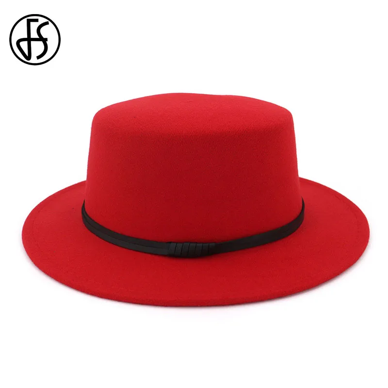 Шляпа с широкими полями FS для мужчин и женщин Классическая фетровая шляпа