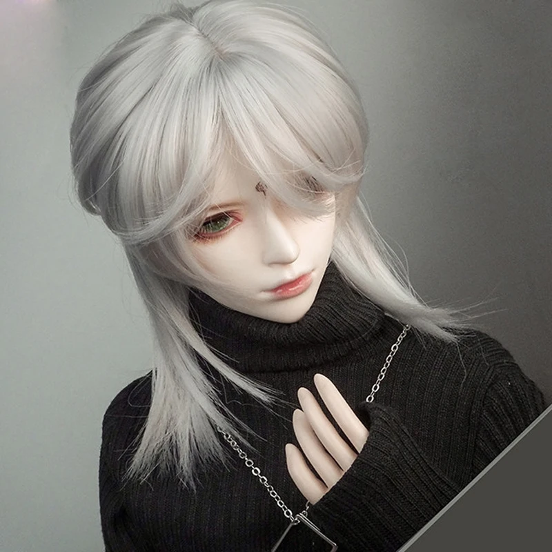 Peluca de pelo corto para mu&ntilde;eca Bjd, pelo corto de alta temperatura, MSD SD para BJD, nuevo estilo, 1/3, 1/4, 1/6-3