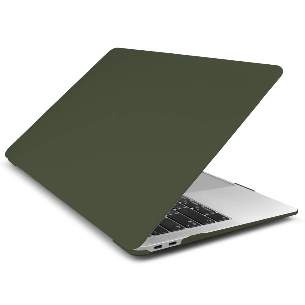 Прорезиненный матовый чехол для ноутбука Macbook Air 13 Mac Book retina Pro 13 1" Touch bar A1989 A1990+ чехол для клавиатуры