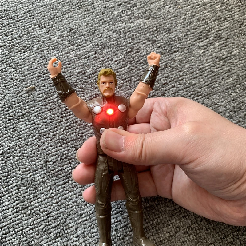 Светодиодный танос дети marvel Капитан Америка Тор Железный человек Халк Мстители фигурка игрушки модель куклы