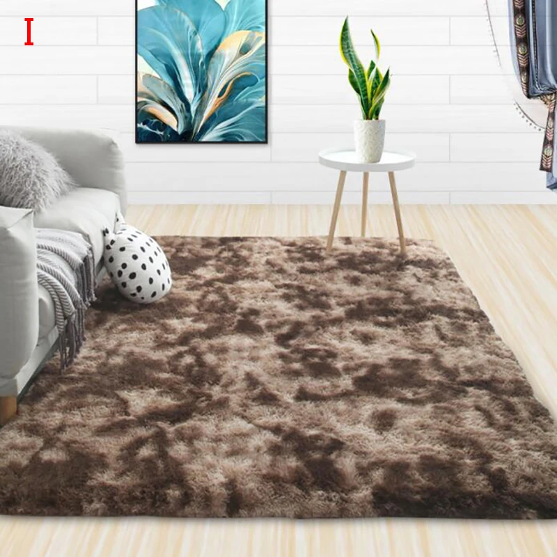 Плюшевый ковер для гостиной Пушистый Ковер толстые ковры кровати
