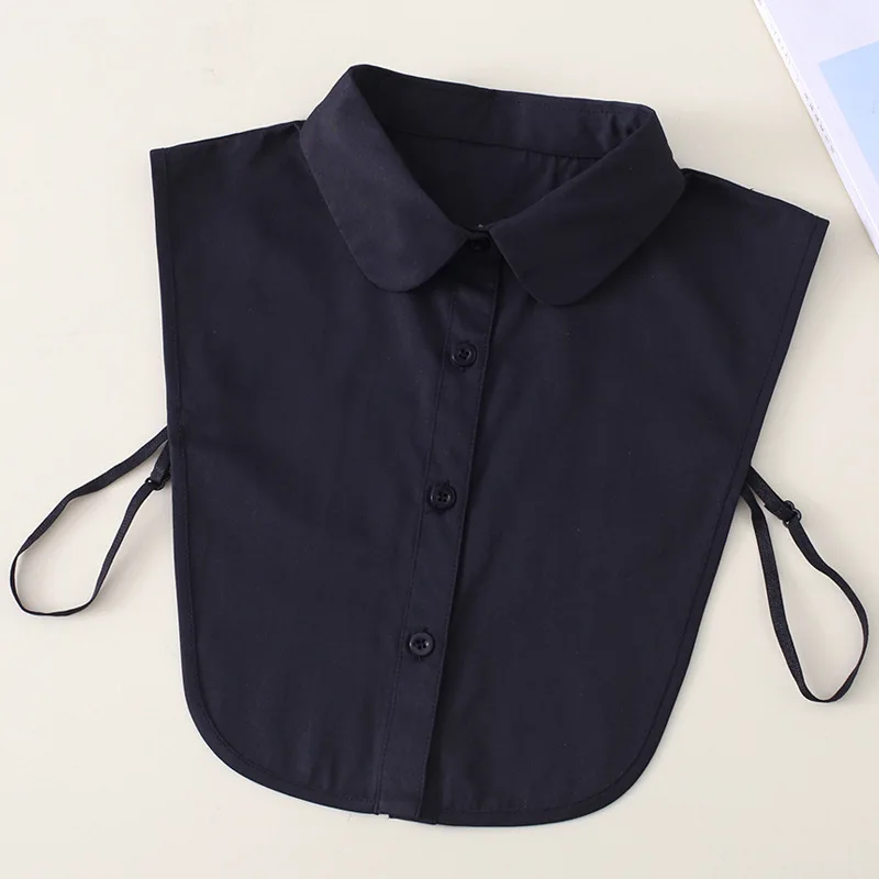

Women White Black Fake Collar Removable Detachable Collar False Lapel Blouse Collar Necklace Half Shirt Ties Top Nep Kraagie