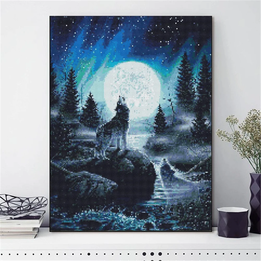 Алмазная мозаика волк сделай сам|Алмазная и вышивка| |