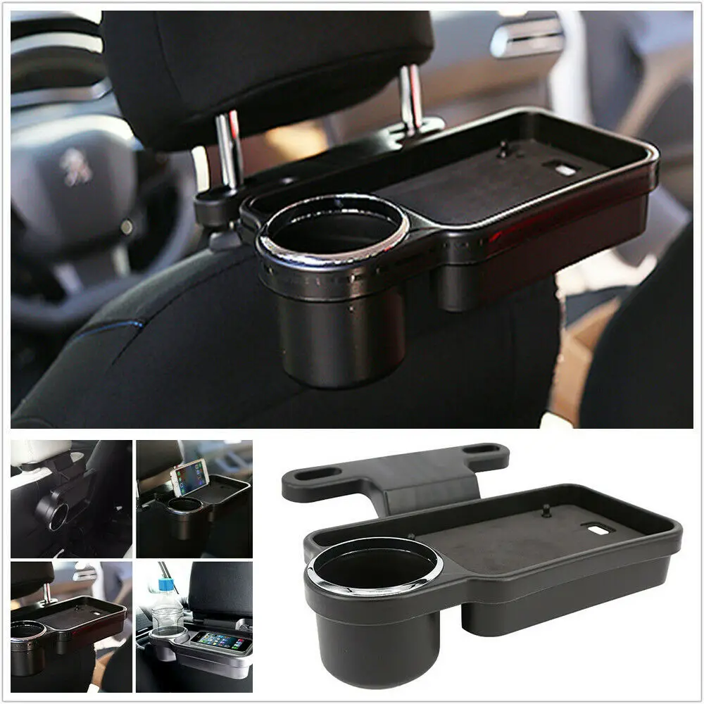 

Car Backseat Organizer Foldable Car Dining Tray Multifunctional Auto Chair Back Beverage Rack Cup Holder Stand Car Travel Table