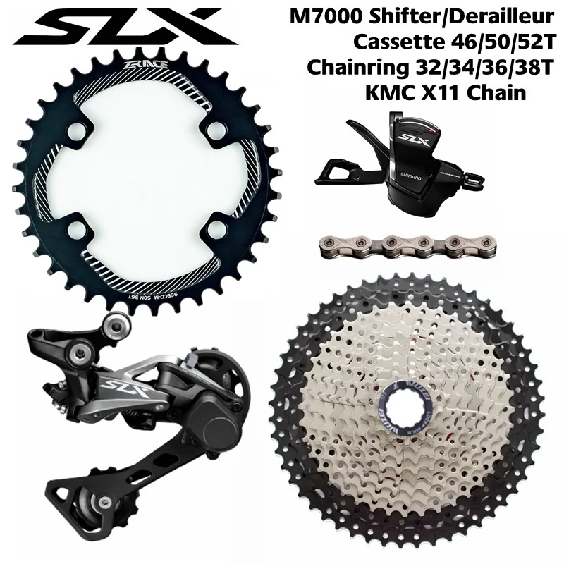 Shimano SLX M7000 триггерный переключатель передач + задний 11s WUZEI/zracing Cassette11 50T/цепь цепь