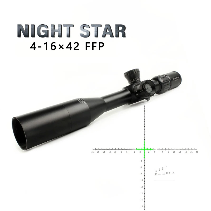 Охотничий прицел охотничий FFP первый focal plane с подсветкой для PCP Airgun Airsoft