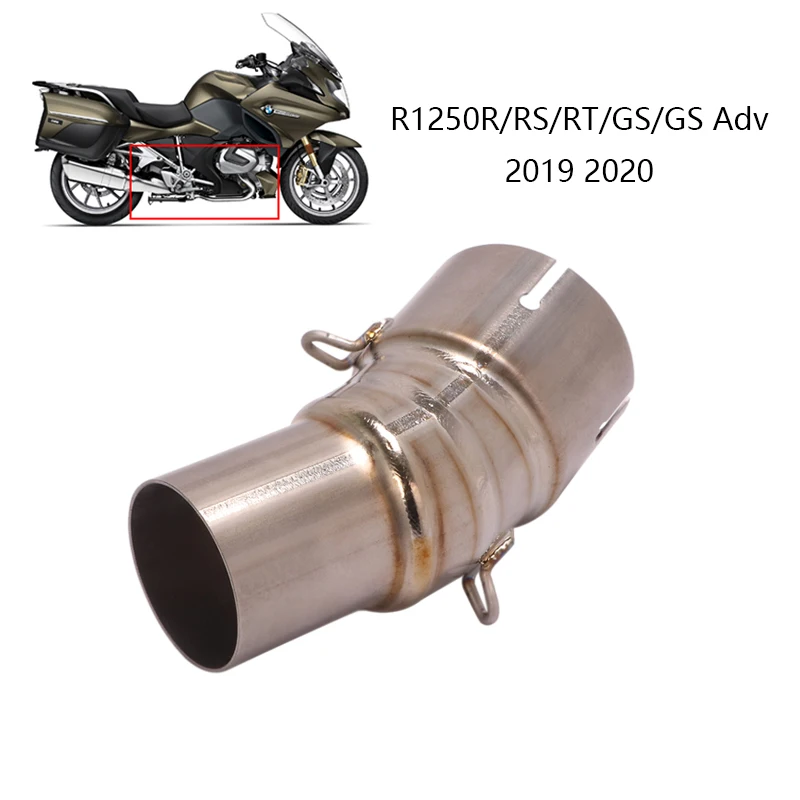 

For BMW R1250GS/R/RT/RS 2019 2020 Exhaust Pipe Motorcycle Mid Link Tube Slip On 51mm Muffler Escape Reserve Catalyst Titanium