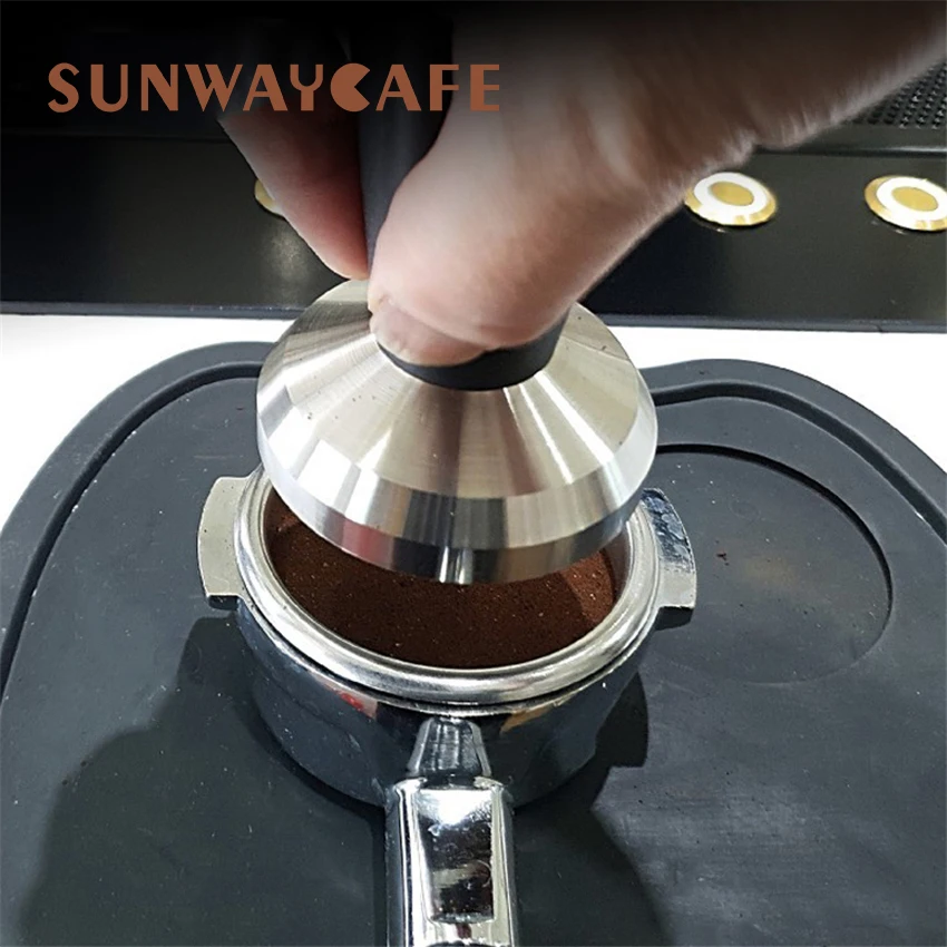 58 5 мм кофе Темпер из нержавеющей стали плоское прессованное основание