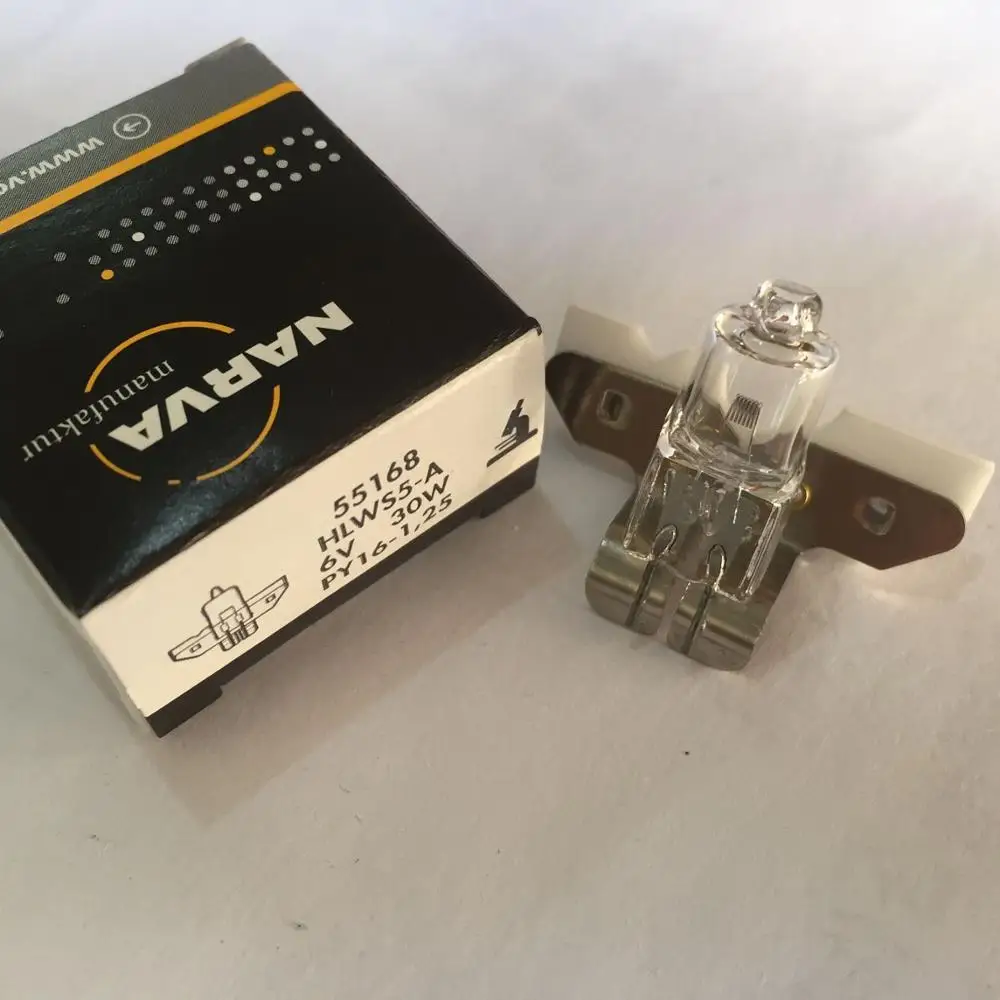 Лампа NARVA 55168 HLWS5 A 6V 30W лампа PY16 1.25 галогенная микроскоп Zeiss Jena Axiover Axiolab Axiotech Galen