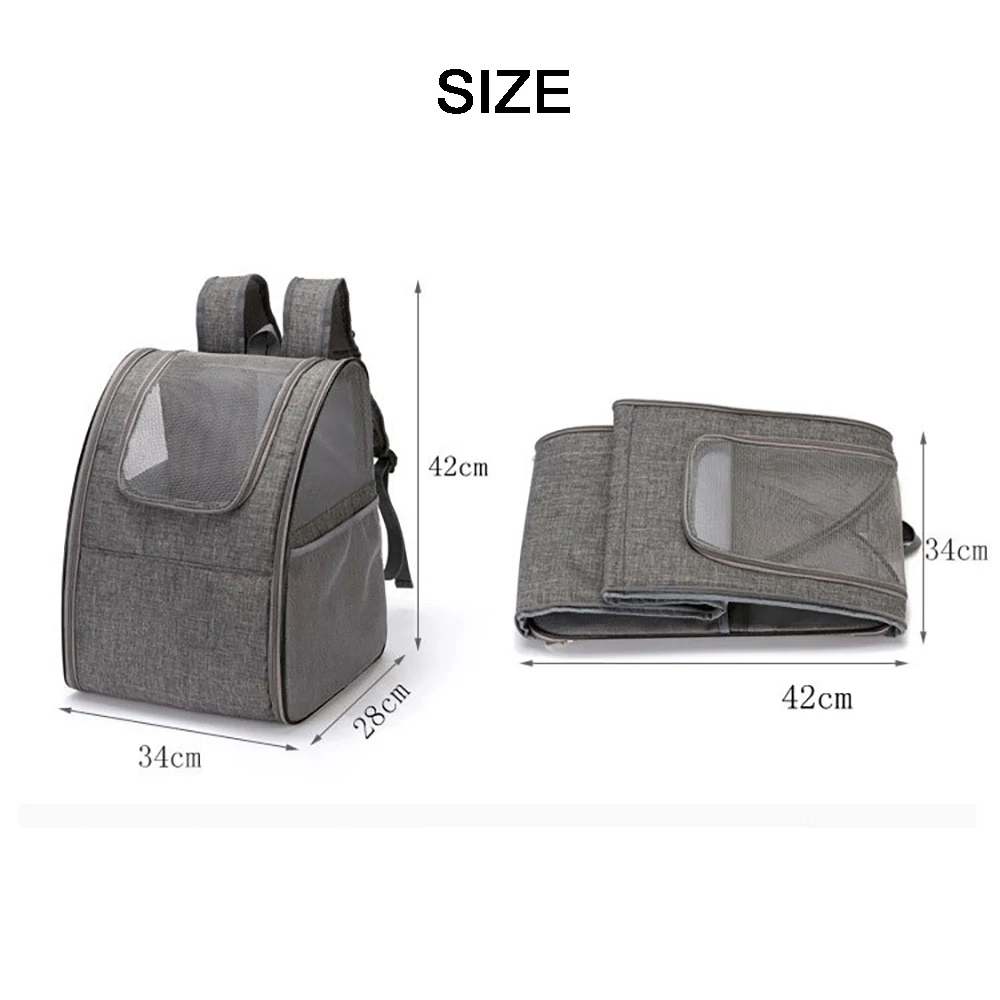 

New Out Double Shoulder Portable Travel Backpack Outdoor Pet Dog Carrier Bag Pet Dog Front Bag Mesh Backpack Head