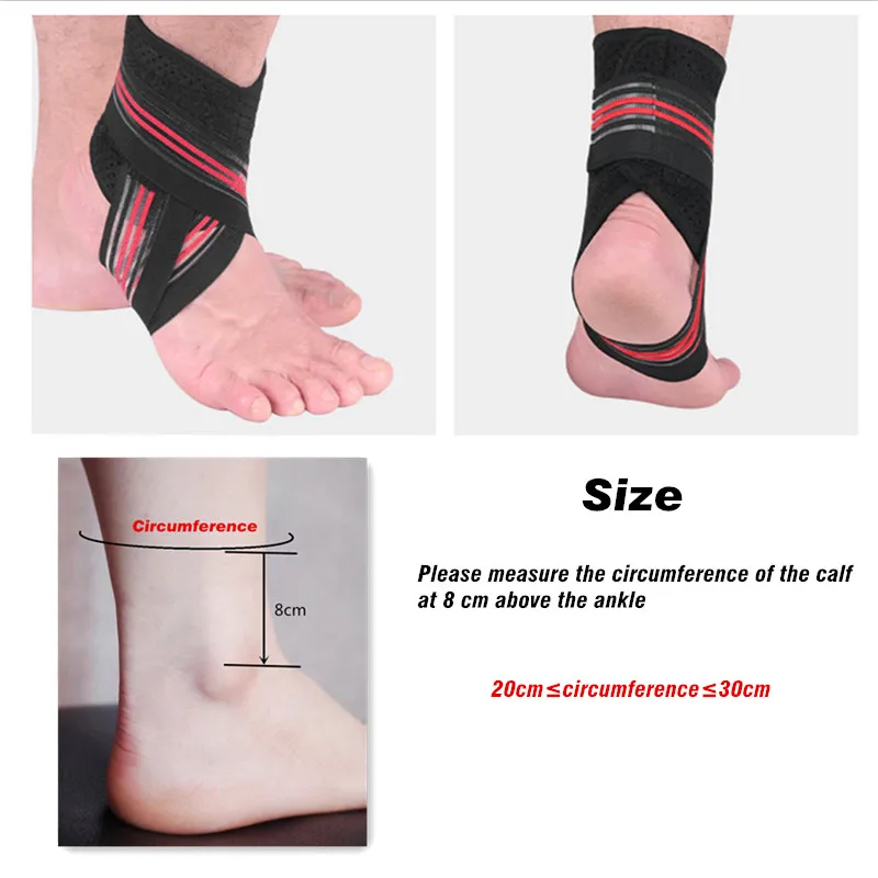 Голеностопного сустава сжатия Баскетбол Бег покататься на велосипеде поддержка