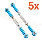 10 шт. для TRAXXAS Slash 4X4, алюминиевый рулевой поворотный ремешок, рычаг, соединение рулевого колеса, 85 мм, сборные концы стержня, полые шарики, левый и правый