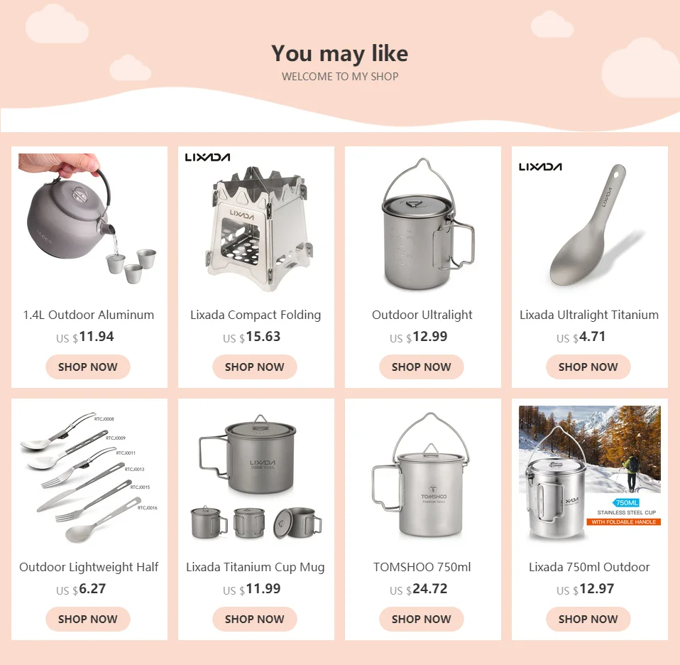 Lixada Titanium Cup Mug Pots Portable Cup Mug Outdoor Camping Picnic Water Cup Tableware Coffee Tea Pot 300/350/420/550/650/750