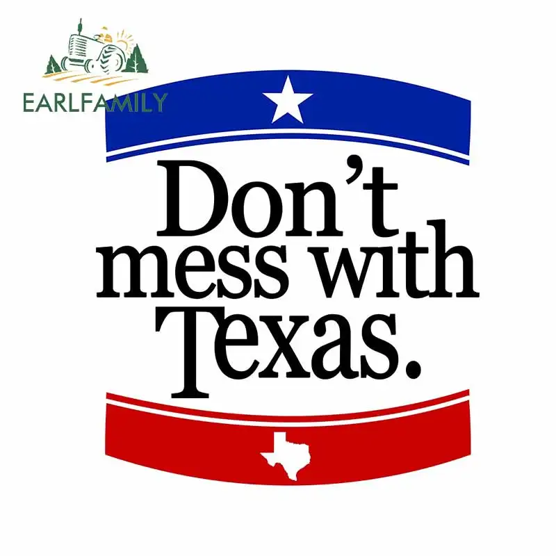 

EARLFAMILY 13 см х 11,8 см для не беспорядка с Техасом виниловые автомобильные наклейки кузова для автомобиля Наклейка аниме графика водонепроница...