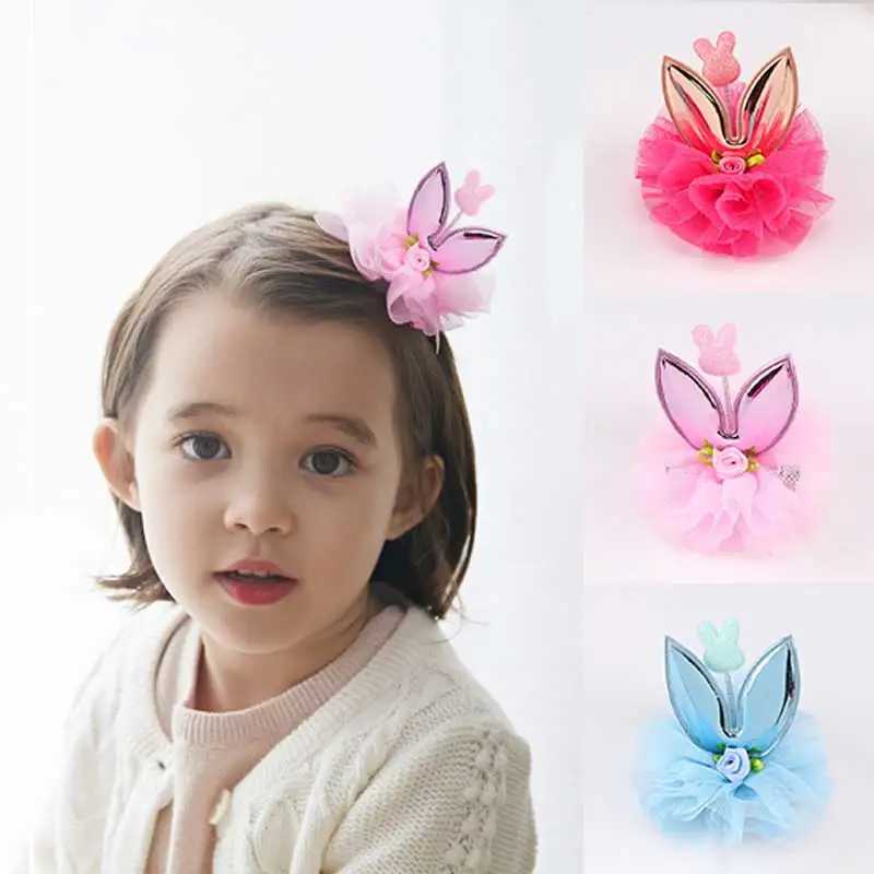 Модные детские головные уборы заколки для волос принцессы аксессуары кружевная